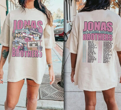 Jonas Brothers tour 2023 Shirt, Jonas Brothers Five Albums One Night Tour Shirt, Jonas brothers merch tee