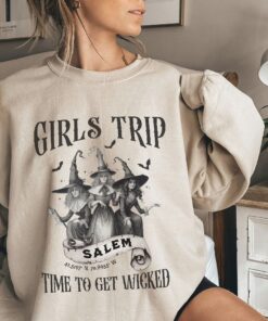 Girls Trip Salem Sweater, Vintage Halloween Shirt Retro