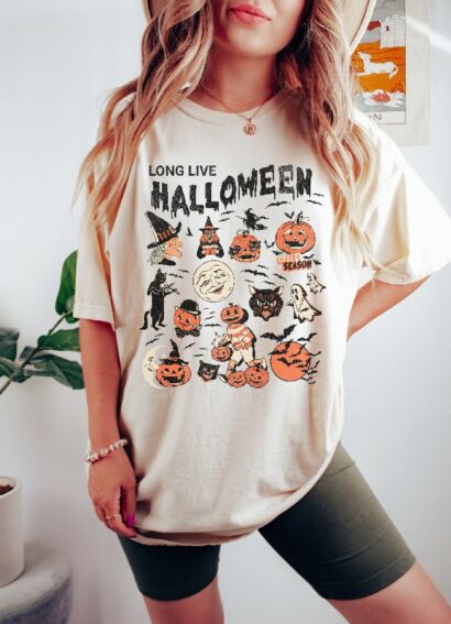 Long Live Halloween Shirt, Vintage Halloween Shirt