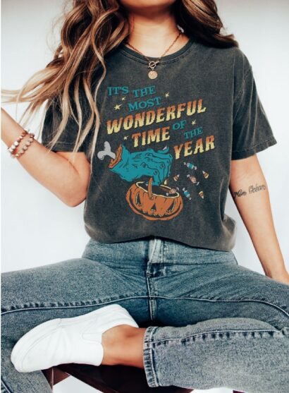 It's The Most Wonderful Time Of The Vear Halloween Sweatshirt, Vintage Spooky Season Shirt