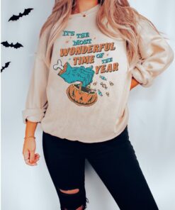 It's The Most Wonderful Time Of The Vear Halloween Sweatshirt, Vintage Spooky Season Shirt