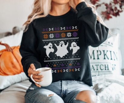 Halloween Vampire Sweatshirt, Funny Vampire Sweater