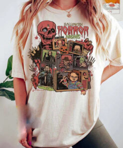 Halloween Horror nights Universal Studios shirt, Horror characters Television Halloween shirt, Scary movie Tee