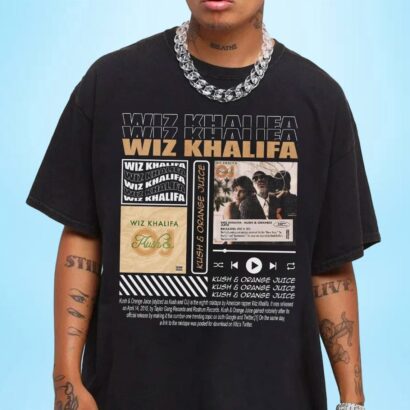 Wiz Khalifa Shirt, Kush And Orange Juice Album Shirt