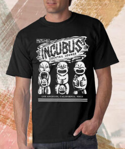 Incubus tour 2023 shirt, Incubus Merch Cocktail Lounge Black Brown 2023 Shirt, Incubus tee