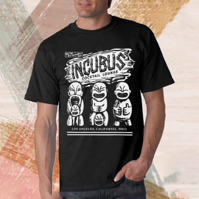 Incubus tour 2023 shirt, Incubus Merch Cocktail Lounge Black Brown 2023 Shirt, Incubus tee