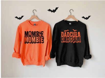 Mombie And Dadcula Halloween Shirts