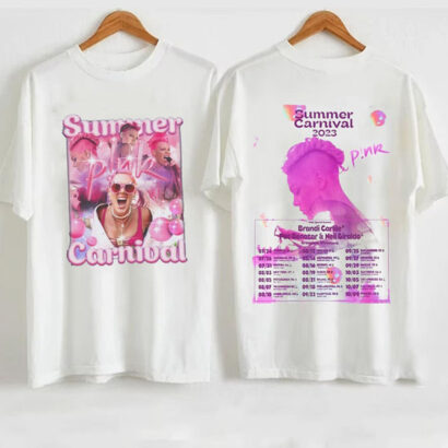 Pink Summer Carnival 2023 Tour T-Shirt, Pink T-Shirt