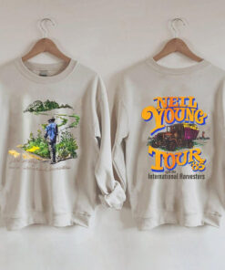 Neil Young Tour T-Shirt, 1985 Neil Young Tour Concert Shirt, Neil Young Tour Shirt