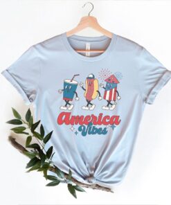 Retro America Vibes Shirt, 4th of July Shirt ,Funny American Freedom, Independence Day Shirt