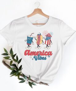 Retro America Vibes Shirt, 4th of July Shirt ,Funny American Freedom, Independence Day Shirt