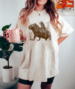 Comfort Colors Capybara And Cowboy Rat Shirt