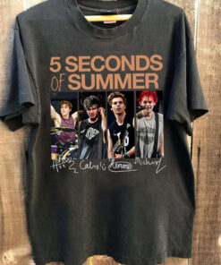 5 Seconds Of Summer Music Shirt, 5SOS Album Vintage Graphic 90s, 5SOS Show World Tour 2023