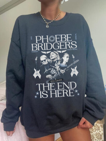 The end is here Phoebe Bridgers Shirt, Phoebe Bridgers Tour 2023, Vintage Dragon Merch Unisex Crewneck Sweatshirt Hoodie