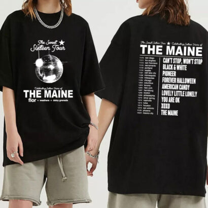 The Maine Tour Shirt, The Sweet 16 Tour 2023 Shirt, The Maine Band Fan Shirt, The Maine 2023 Concert Shirt