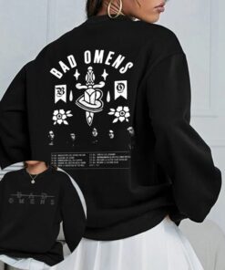 B.Omens Tour 2023 Black TShirt, Music Tour Shirt, Day Seeker Sweatshirt For Fans