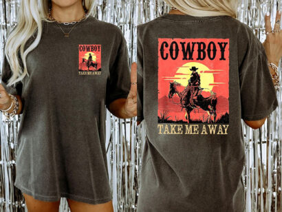 Comfort Color Cowboy Take Me Away T-Shirt, Country Music Shirt, Western tee