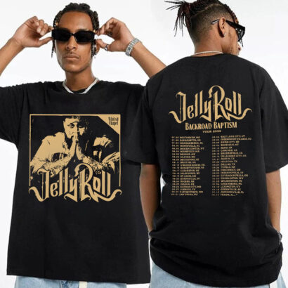 Jelly Roll 2023 Tour Shirt, Jelly Roll Backroad Baptism 2023 Tour Shirt