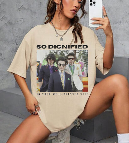 Jonas Brothers Funny Meme shirt, So Dignified In Your Well Pressed Suit Shirt, Mr. Perfectly Fine Merch Shirt