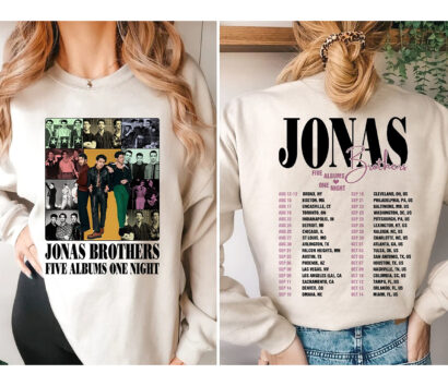 Jonas Brothers tour 2023 Shirt, Jonas Brothers Tour Shirt, Five Albums One Night Tour Shirt