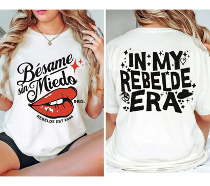 Rebelde Merch tee, Besame Sin Miedo RBD Soy Rebelde Tour 2023 Shirt, Generacion Rebelde Tour TShirt