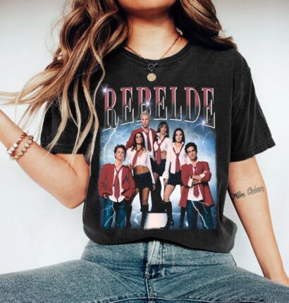 Limited Rebelde Shirt, Vintage 90s Graphic Tee, RBD Concert Shirt, Mexican Men Shirt