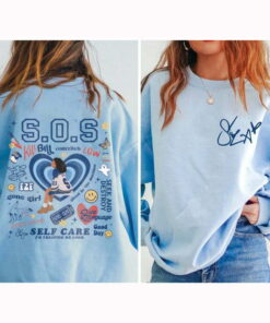 SZA SOS Full Tracklist Sweatshirt, Vintage SZA Sweatshirt, S.Z.A S.O.S Shirt, Sza Merch, S.O.S Album