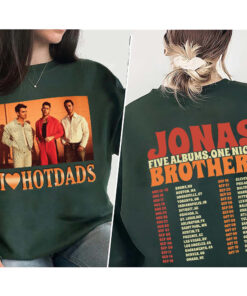 Vintage Jonas Brothers Shirt, I Love Hot Dads Shirt, Jonas Brothers Shirt, Jonas Retro 90's Sweater