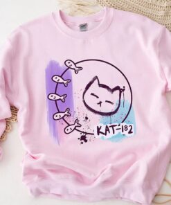Blink Kat 182 Shirt, Cat Lover Shirt, Smile Unisex Sweater, Vintage Retro Animal Shirt, World Tour Shirt