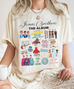 Jonas Brothers The Eras Tour Shirt, Retro Five Albums One Night Tour Shirt, Jonas Brothers Shirt, Joe Jonas Homage Shirt