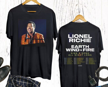 Lionel Richie And Earth Wind & Fire 2023 Merch, Sing A Song All Night Long Tour 2023 T-Shirt, Lionel Richie shirt