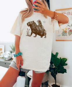 Comfort Colors Capybara And Cowboy Rat Shirt