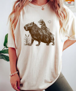 Comfort Colors Capybara And Cowboy Rat Shirt