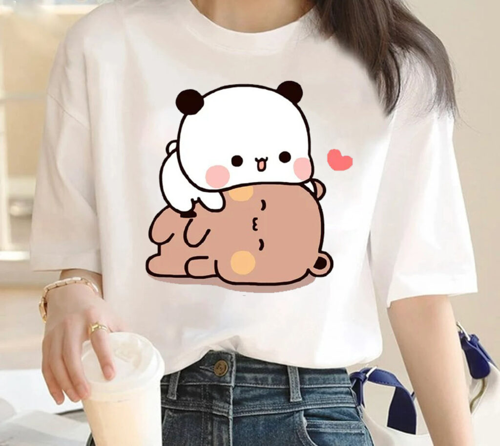 Panda Bear Hug Shirt, Bubu Dudu Kiss Shirt, Couple Shirt - Storepa