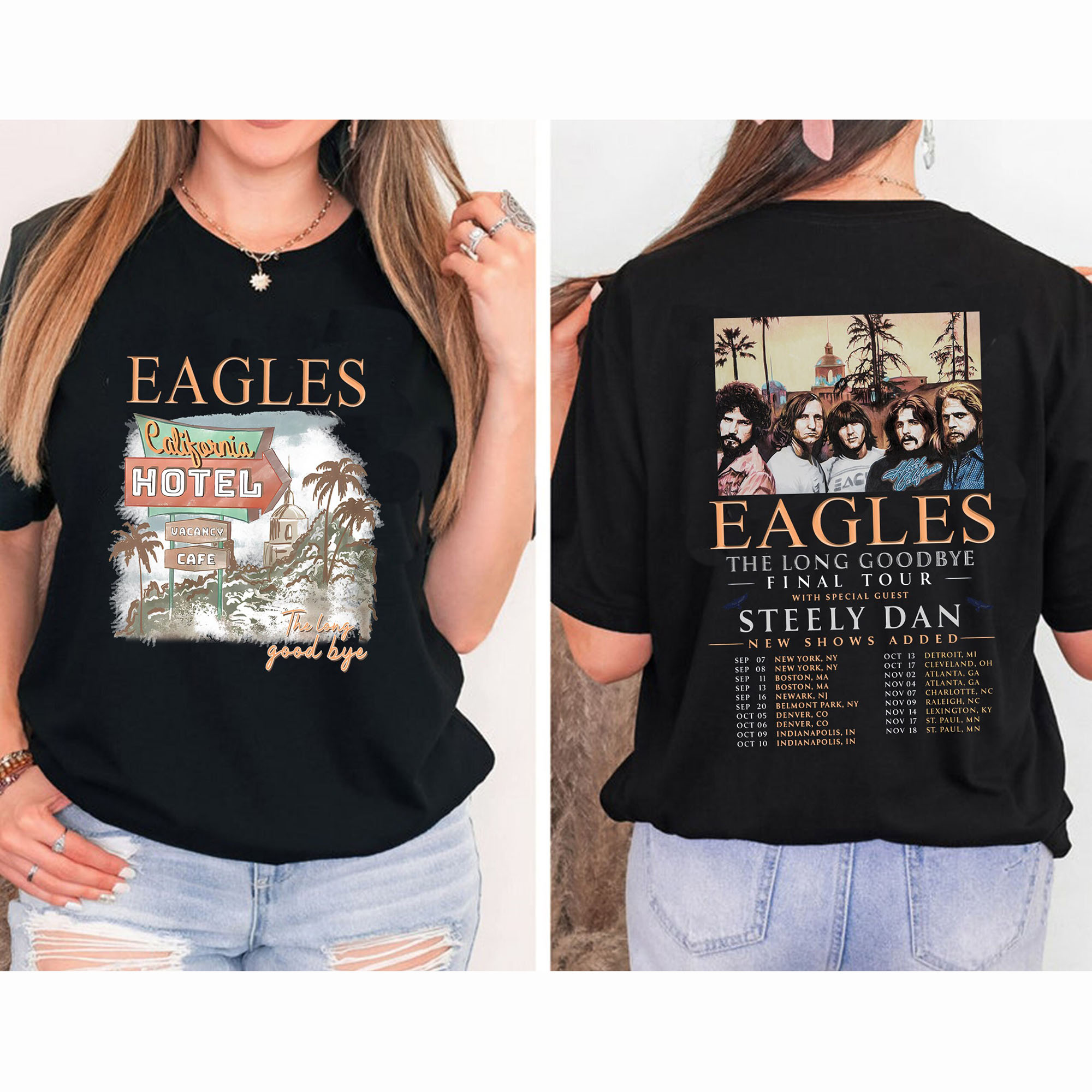 The Eagles Shirt, The Long Goodbye Tour Shirt, Eagles Rock Band Shirt ...