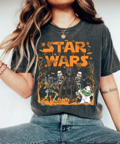 Comfort Colors Retro Star Wars Halloween Shirt, Vintage Halloween Shirt, Disney Halloween Shirt, Disney Family Halloween Shirt, Star Was Tee