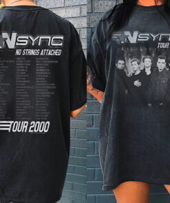NSYNC No Strings Attached Black Shirts, Vintage NSYNC Bye Bye Bye Tour Tee Shirt, Nsync T-Shirt, Nsync Shirt