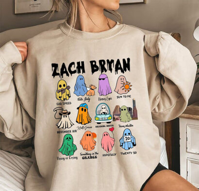 Zach Bryan Ghost Halloween Sweatshirt, Zach Bryan Ghost Hoodie