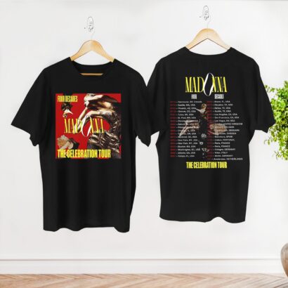 2023 Tour Shirt, Madonna Madonna The Celebration Concert Shirt, 90s Vintage Shirt, Four Decades Tour Shirt, Madonna Queen Of Pop Fan Shirt