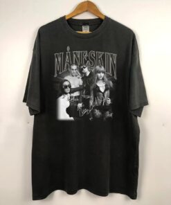 Maneskin Signatures T Shirt, Måneskin Music Band Graphic Tee Shirt, Måneskin 2023 World Tour Tee Shirt