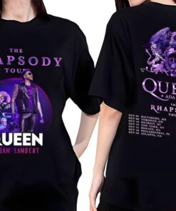 Queen Adam Lambert Rhapsody Tour 2 Sides Shirt, Queen Shirt, Queen Adam Lambert 2023 Tour Shirt, Rock Concert Shirt, Adam Lambert Shirt