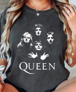 Queen Band Shirt, Freddie Mercury Comfort Colors Shirt, 80s Nostalgia Vintage Style Queen Tee