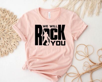 We Will Rock You Shirt, Queen Band Shirt, Freddie Mercury Shirt, Queen Band Group Shirt