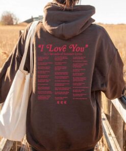 I Love You in 5SOS Lyrics Crewneck Sweatshirt, 5 Seconds of Summer Merch Shirt, Different Ways Say I Love You In Lyrics Hoodie