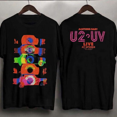 U2 Las Vegas T-Shirt, Ultraviolet Sphere 2023 T-Shirt