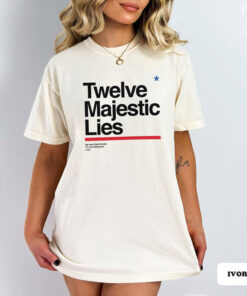 Blink 182 T-Shirt, Twelve Majestic Lies Shirt, Blink 182, Aliens Exist Shirt, Unisex Garment-Dyed T-shirt