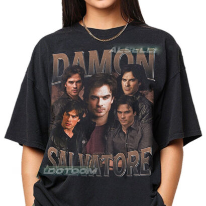 Limited Damon Salvatore Vintage Shirt, Damon Salvatore Shirt