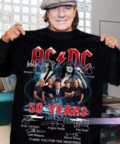 ACDC Band Shirt, ACDC Unisex shirt, Acdc Band 50th Anniversary 1973 Shirt, Rock And Roll Shirt, Music Band Tee, Acdc Fan Gifts