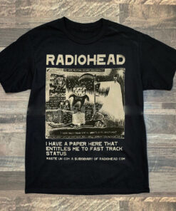 Vintage Radiohead shirt, Radiohead Vintage Retro concert Shirt, 90s Band Tshirt, Radiohead band shirt