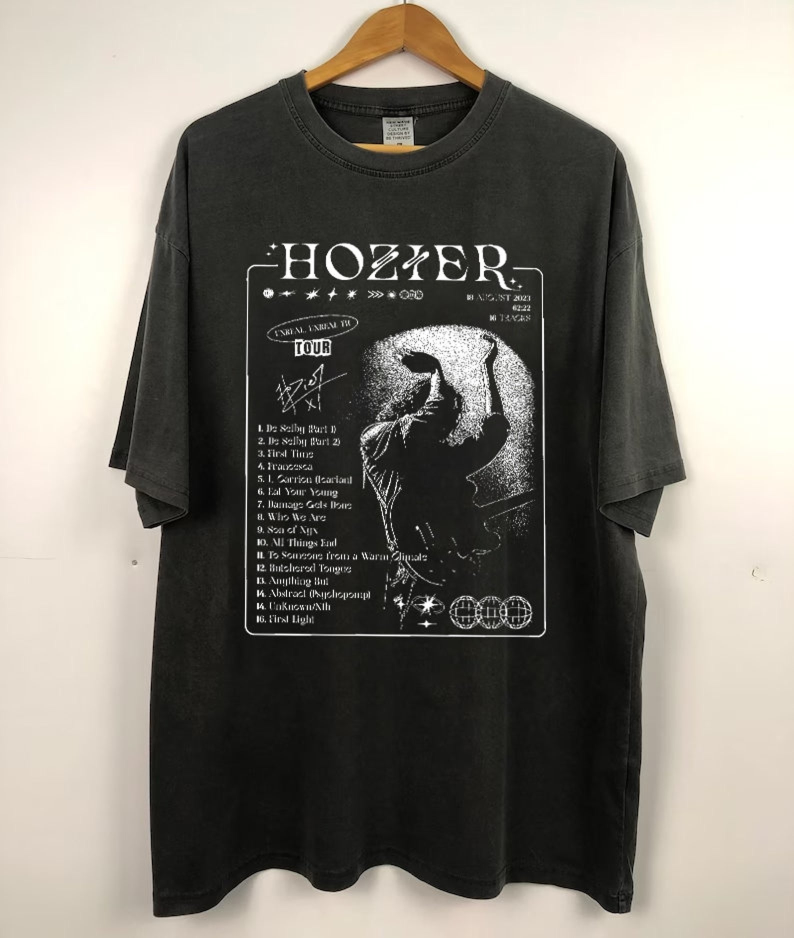 Hozier Tracklist, Hozier Unisex Gift Bootleg Hozier Album Shirt, Hozier ...